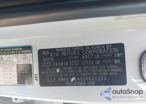 2018 Kia Stinger from USA, damaged, VIN KNAE15LA6J6031253